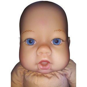 VTG Y2k Lee Middleton Baby Doll By Reva Chubby Cheek Open Pout Mouth Doll
